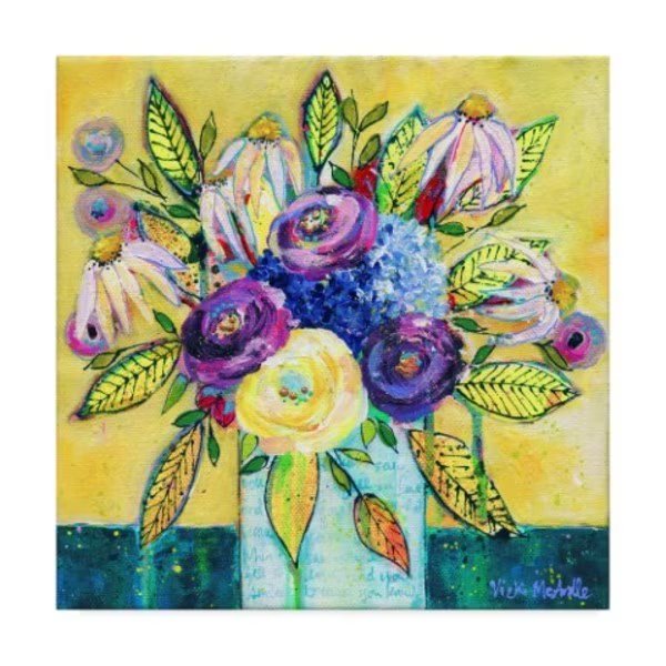 Vicki Mcardle Art 'You Knew' Canvas Art, 35x35, Trademark Fine Art, Mfr#: ALI42396-C3535GG
